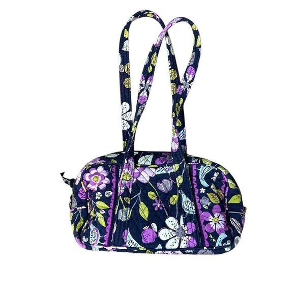 Vera Bradley Floral Nightingale Shoulder Bag/Duffel Bag Retired Print - Picture 4 of 9